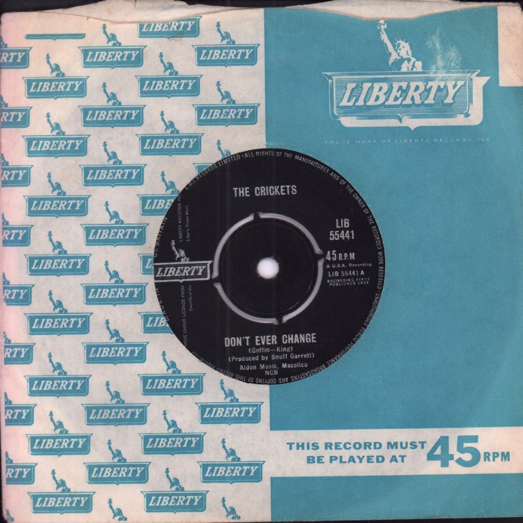 Crickets - Don't Ever Change - 7 Inch