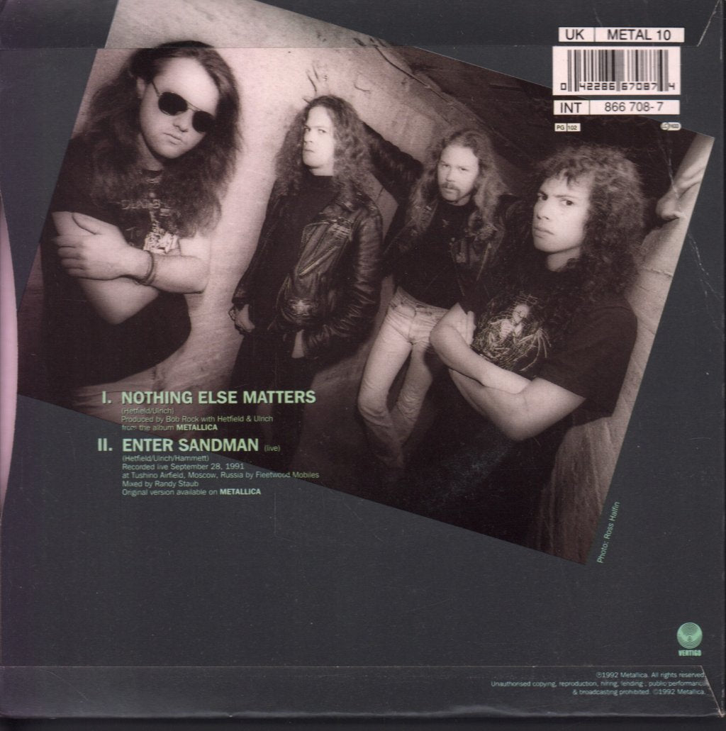 Metallica - Nothing Else Matters - 7 Inch