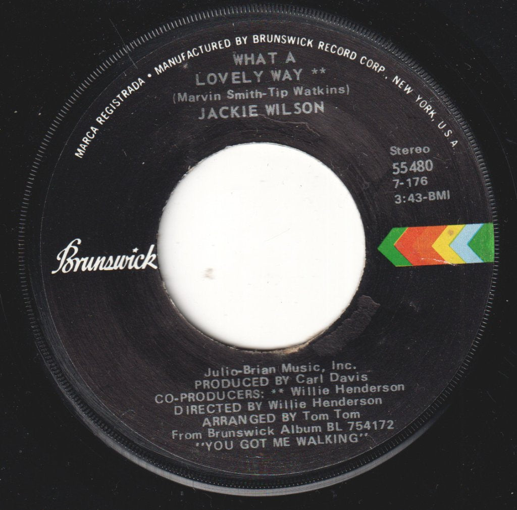 Jackie Wilson - You Left The Fire Burning - 7 Inch