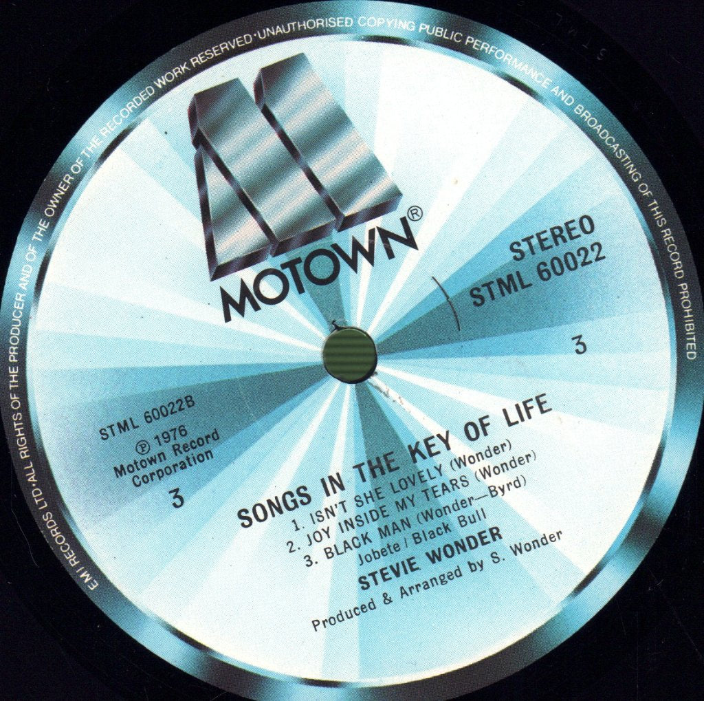 Stevie Wonder - Songs In The Key Of Life - Double Lp