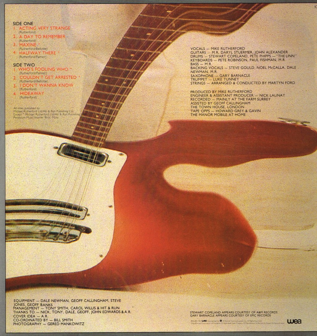 Mike Rutherford - Acting Very Strange - Lp