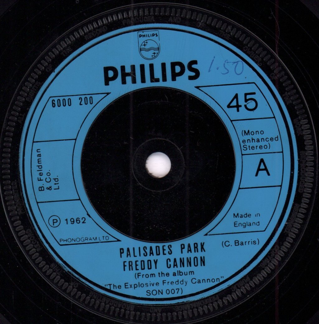 Freddy Cannon - Palisades Park - 7 Inch