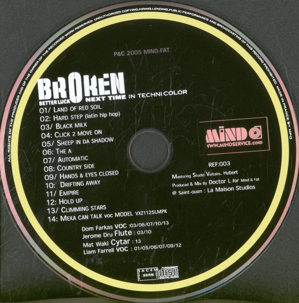 Broken - Better Luck Next Time (In Technicolor) - Cd