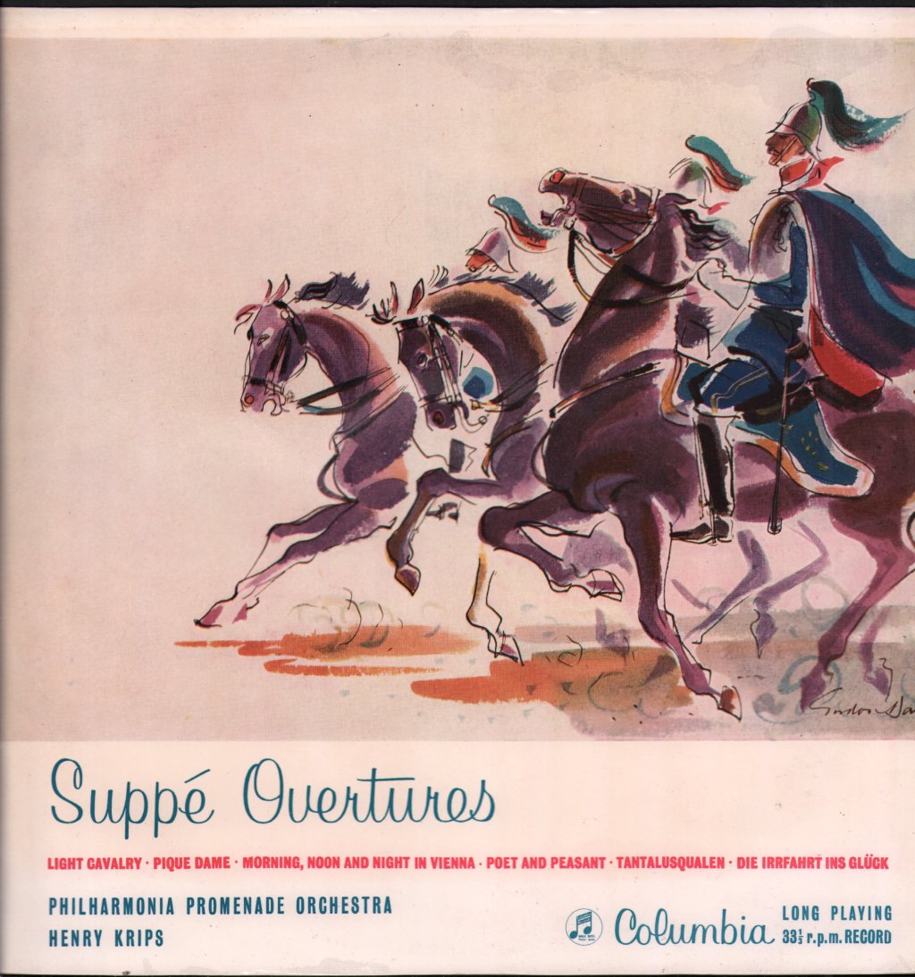 Henry Krips / Philharmonia Promenade Orchestra - Suppe - Overtures - Lp