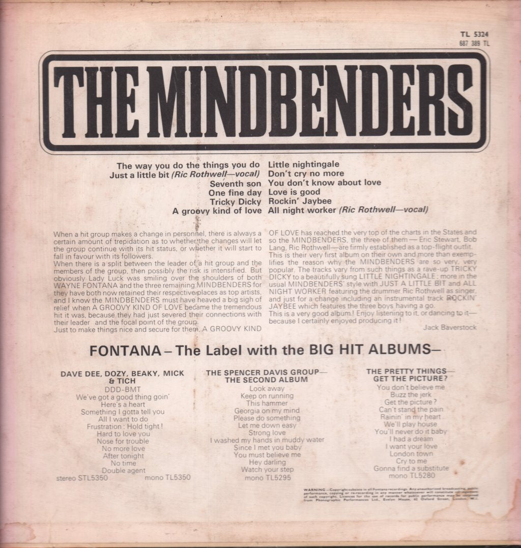 Mindbenders - Mindbenders - Lp