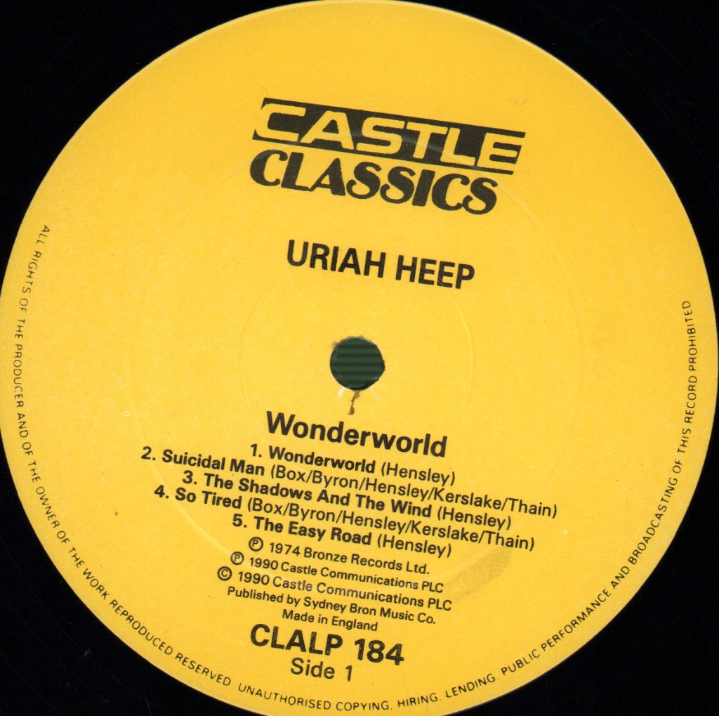 Uriah Heep - Wonderworld - Lp