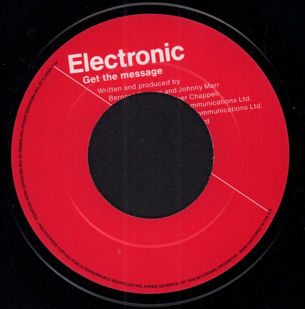 Electronic - Get The Message - 7 Inch