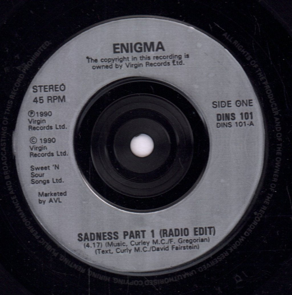 Enigma (90'S Group) - Sadness Part 1 - 7 Inch