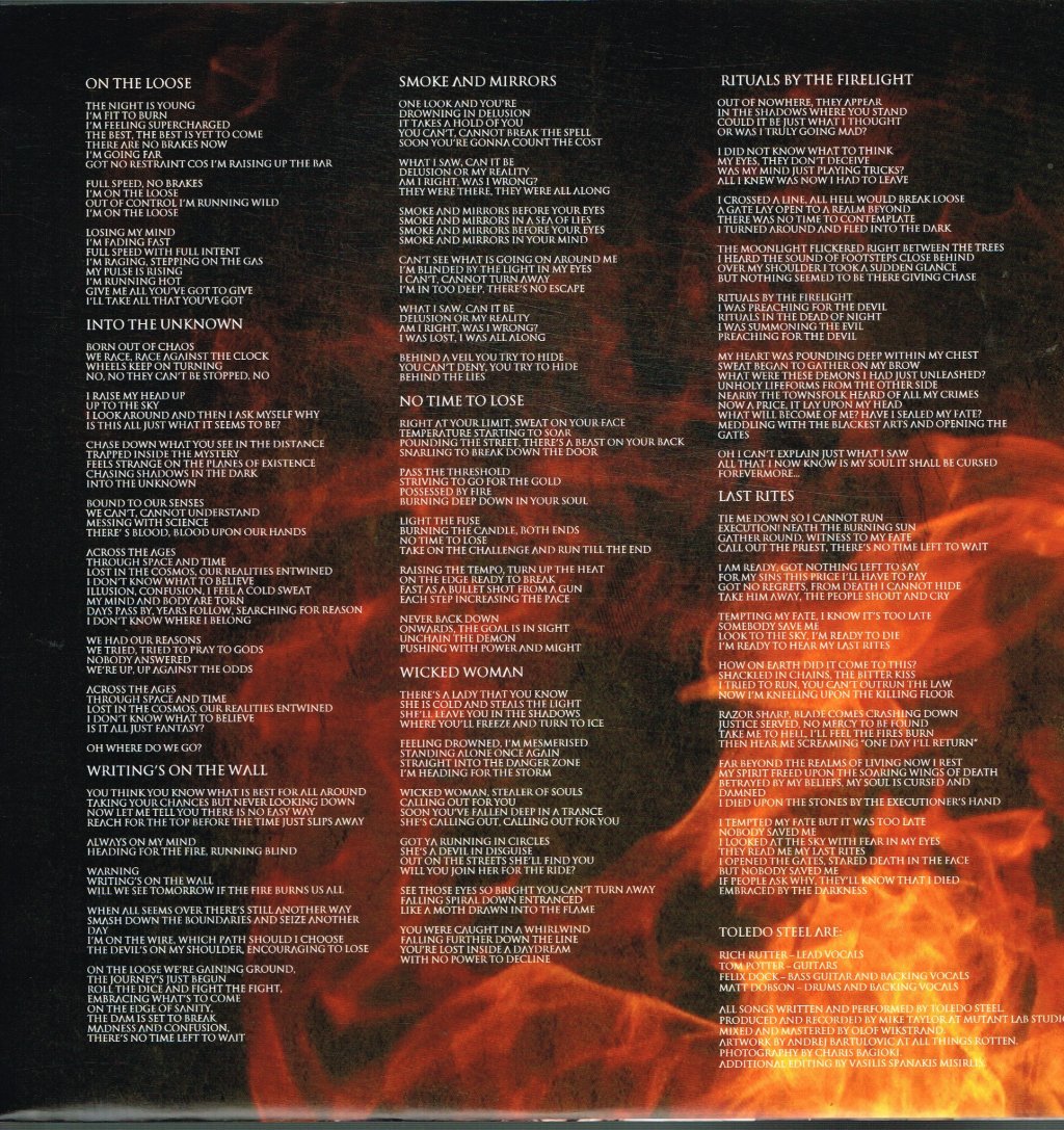 Toledo Steel - Heading For The Fire - Lp