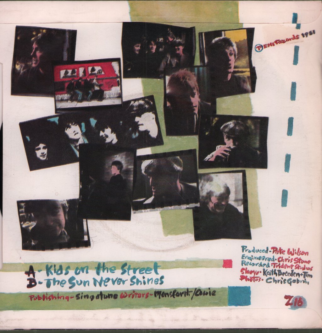 Angelic Upstarts - Kids On The Street - 7 Inch