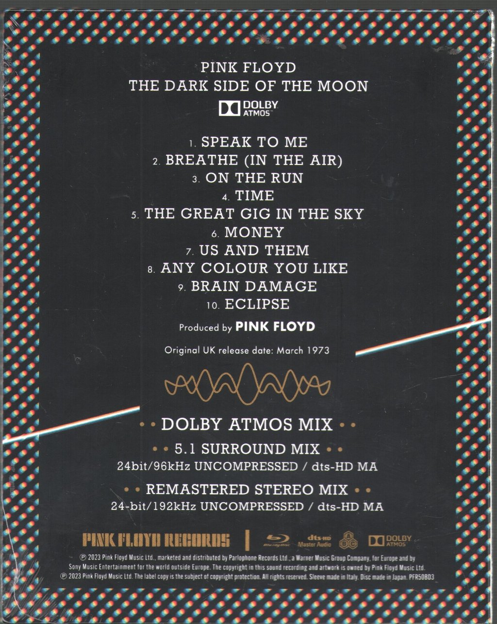 Pink Floyd - Dark Side Of The Moon - Blu-Ray