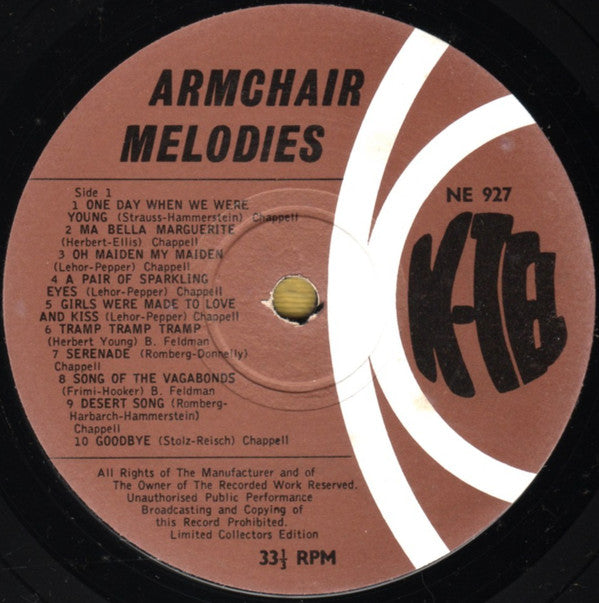 David Gray (classical) - Armchair Melodies - Lp