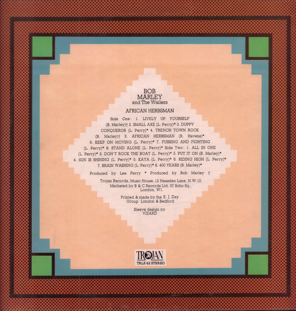 Bob Marley & The Wailers - African Herbsman - Lp