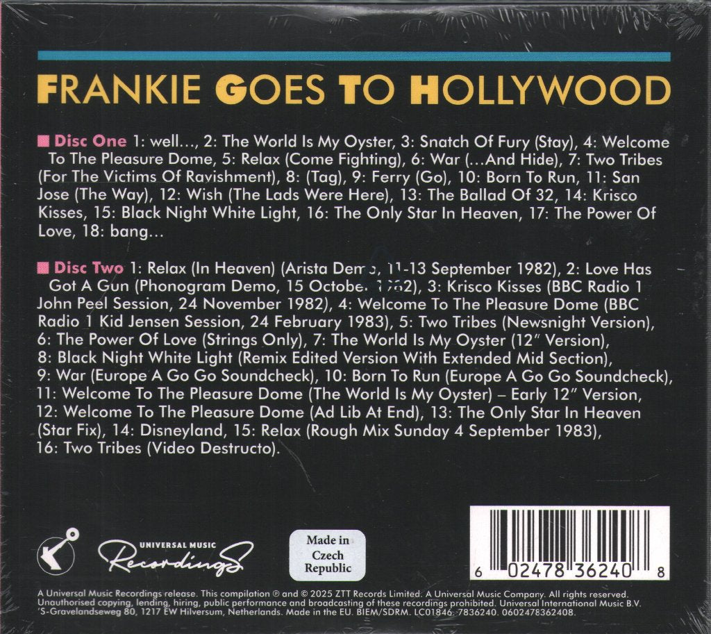 Frankie Goes To Hollywood - Welcome To The Pleasuredome - Double Cd