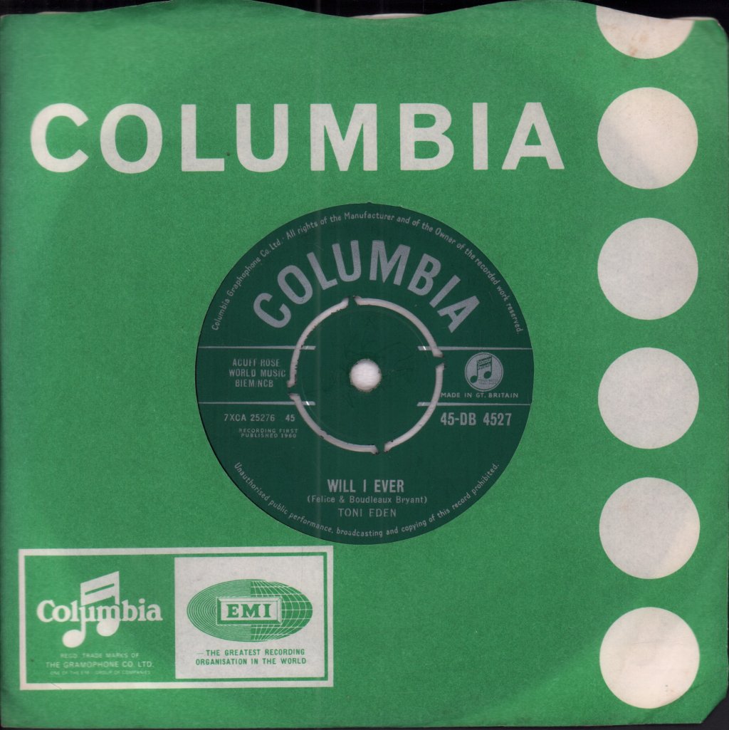 Toni Eden - Will I Ever - 7 Inch
