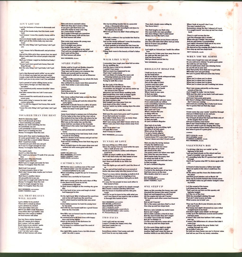 Bruce Springsteen - Tunnel Of Love - Lp