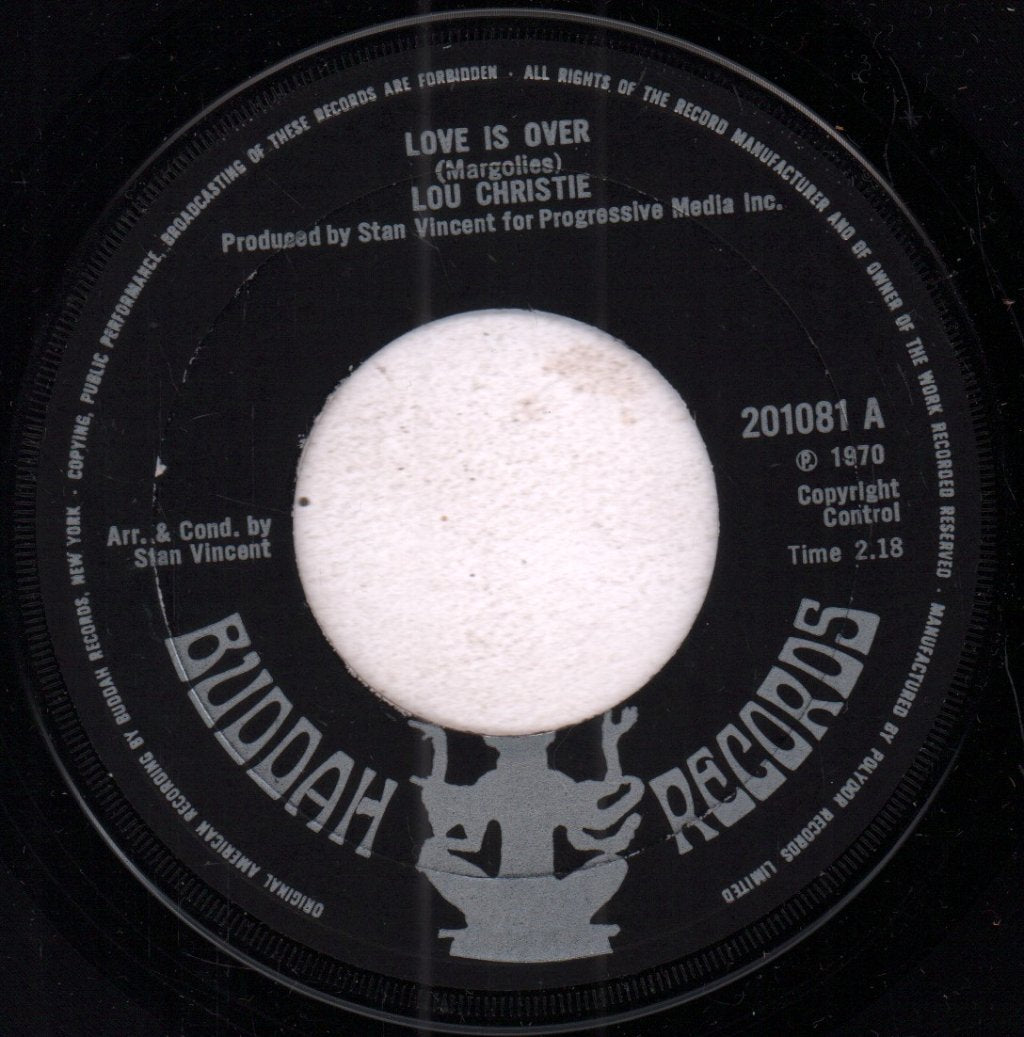 Lou Christie - Love Is Over - 7 Inch