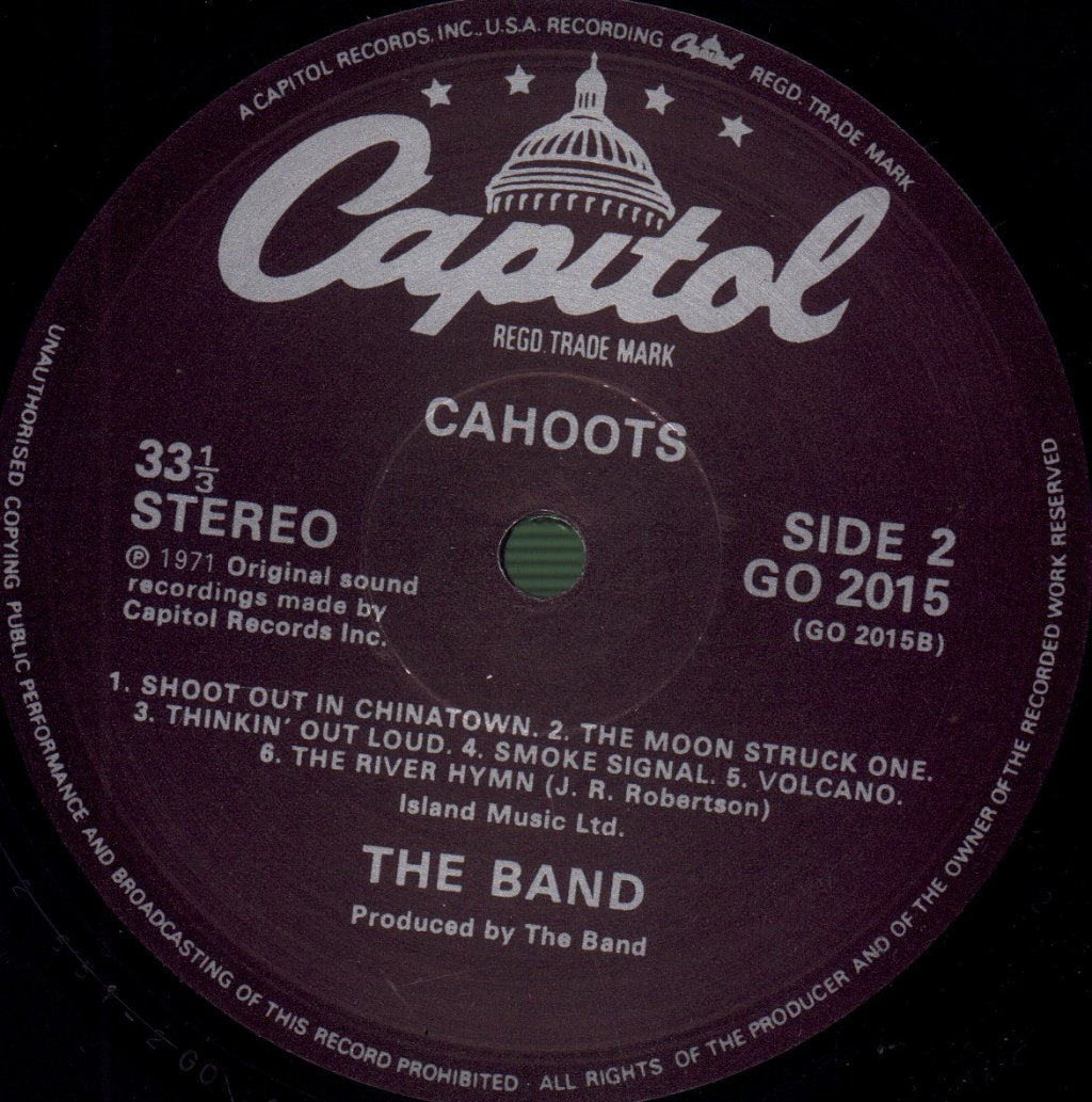 Band - Cahoots - Lp