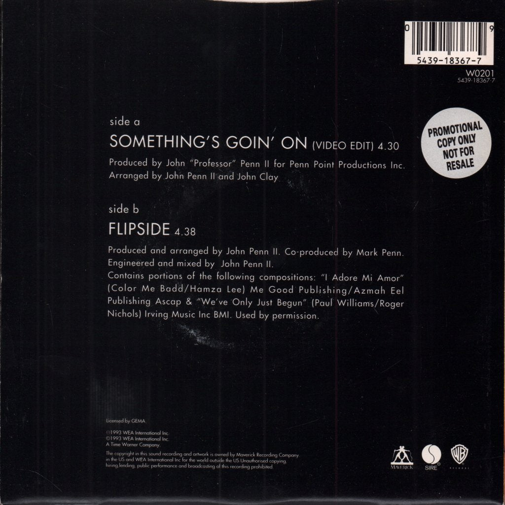 Unv - Something's Goin' On - 7 Inch