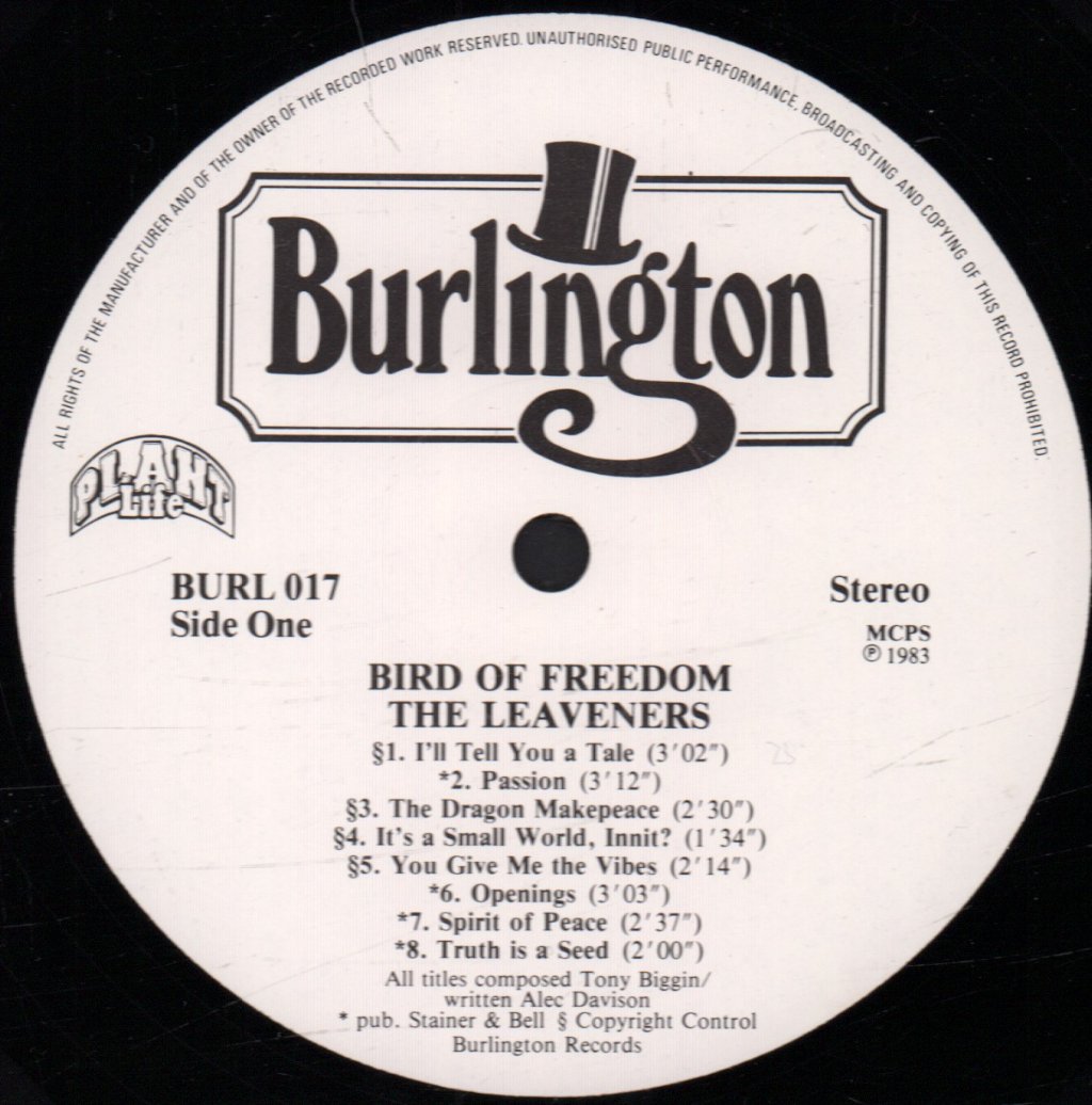 Leaveners - Bird Of Freedom - Lp
