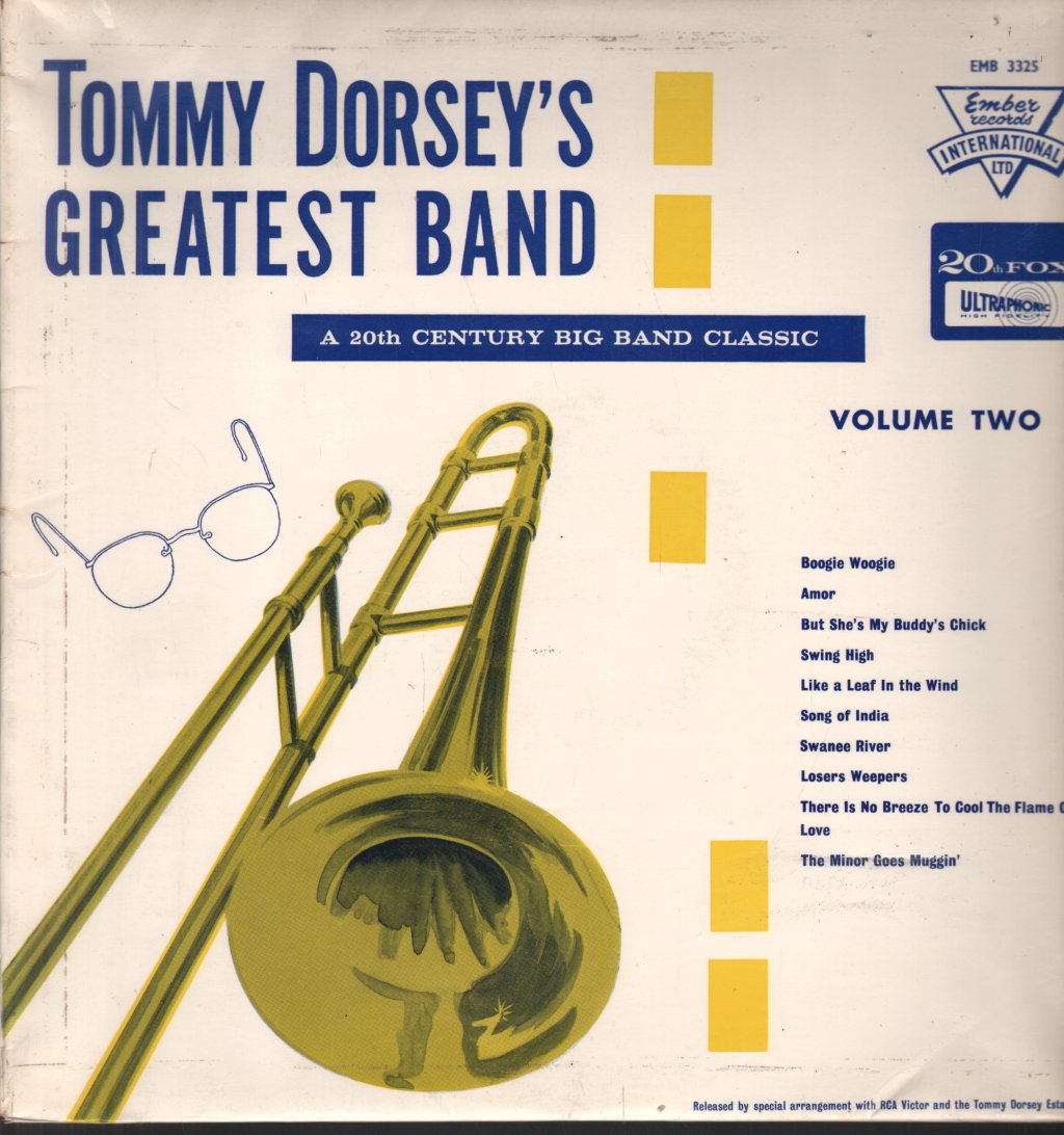 Tommy Dorsey And His Orchestra - Tommy Dorsey's Greatest Band Volume Two - Lp