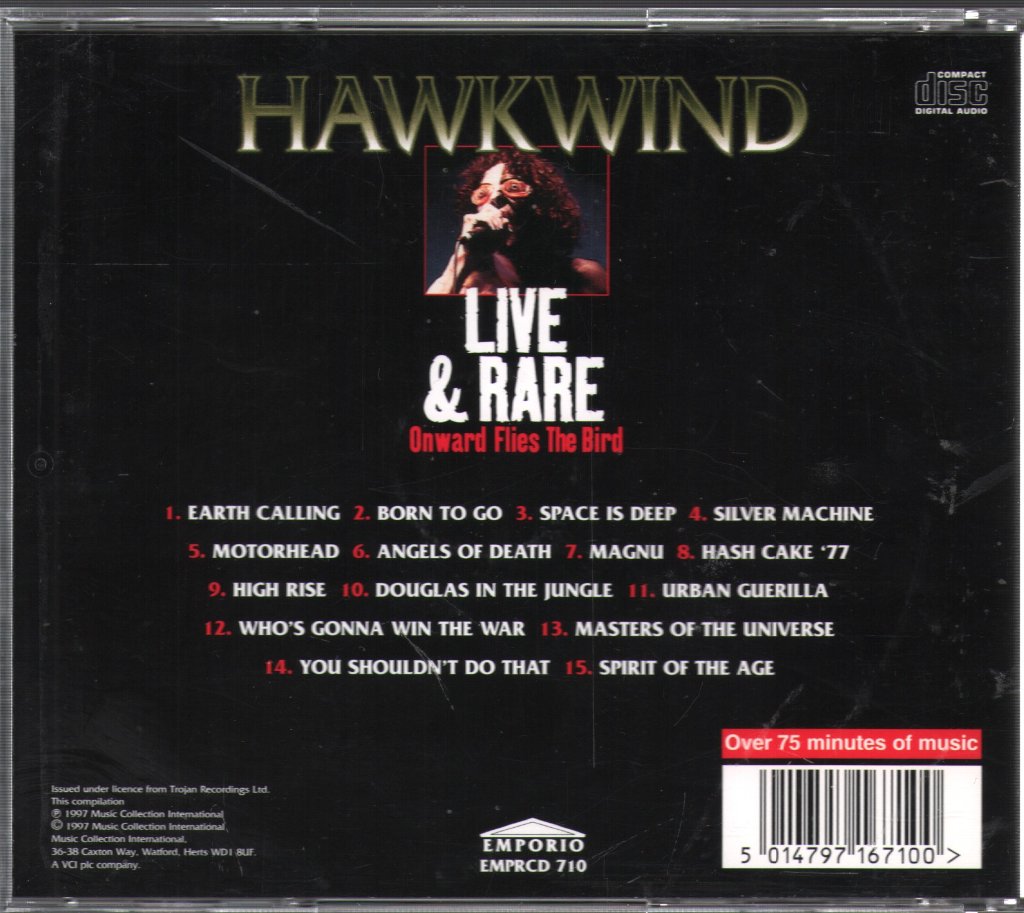 Hawkwind - Live & Rare (Onward Flies The Bird) - Cd