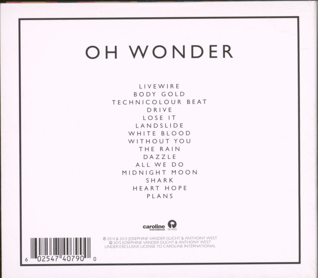Oh Wonder - Oh Wonder - Cd