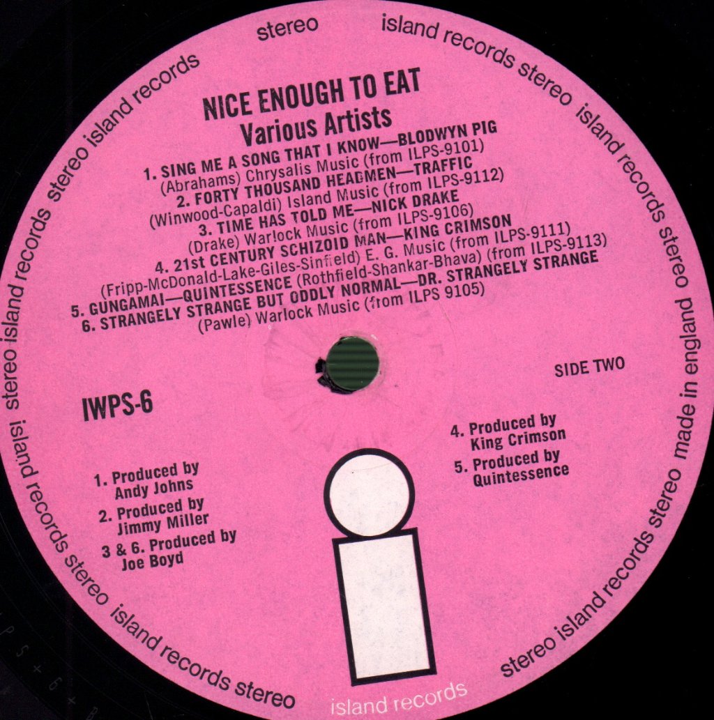 Various Artists - Nice Enough To Eat - Lp