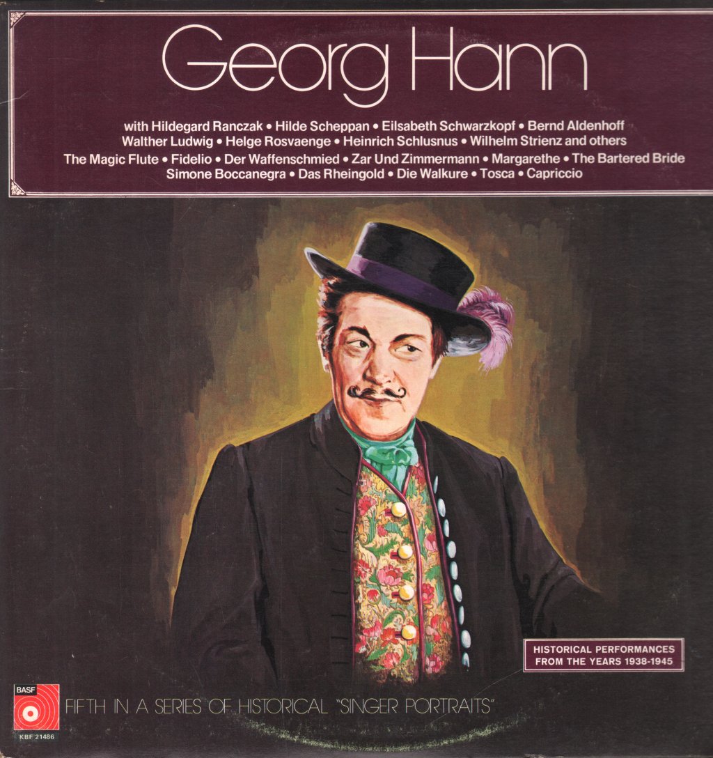 Georg Hann - Historical Performances From The Years 1938-1945 - Lp