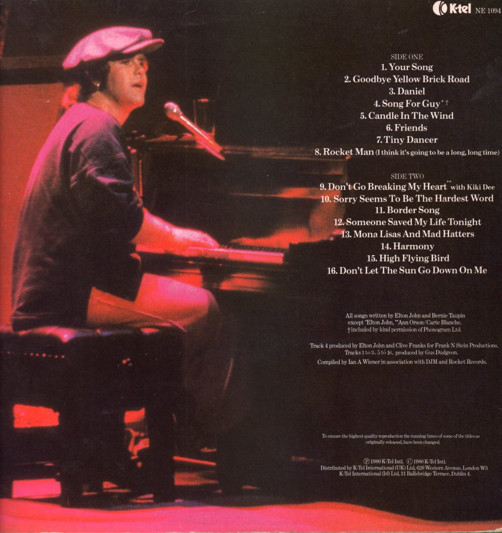 Elton John - Very Best Of - Lp