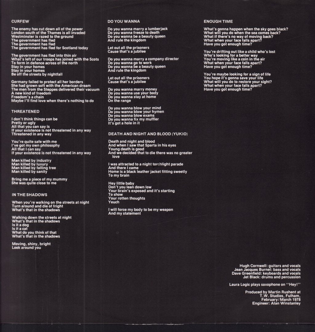 Stranglers - Black And White - Lp