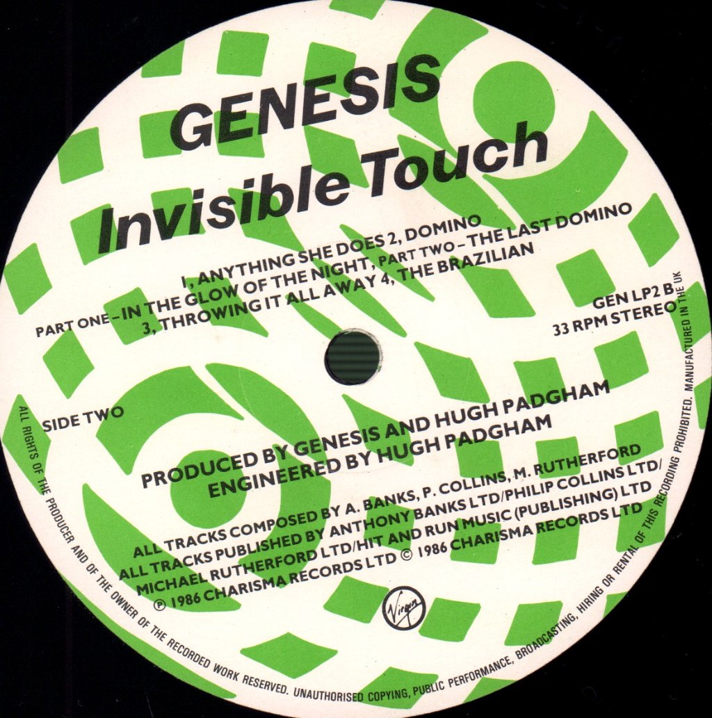 Genesis - Invisible Touch - Lp