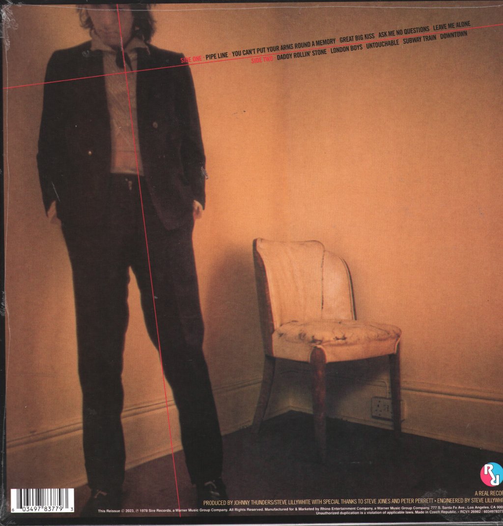 Johnny Thunders - So Alone (Red Vinyl) - Lp