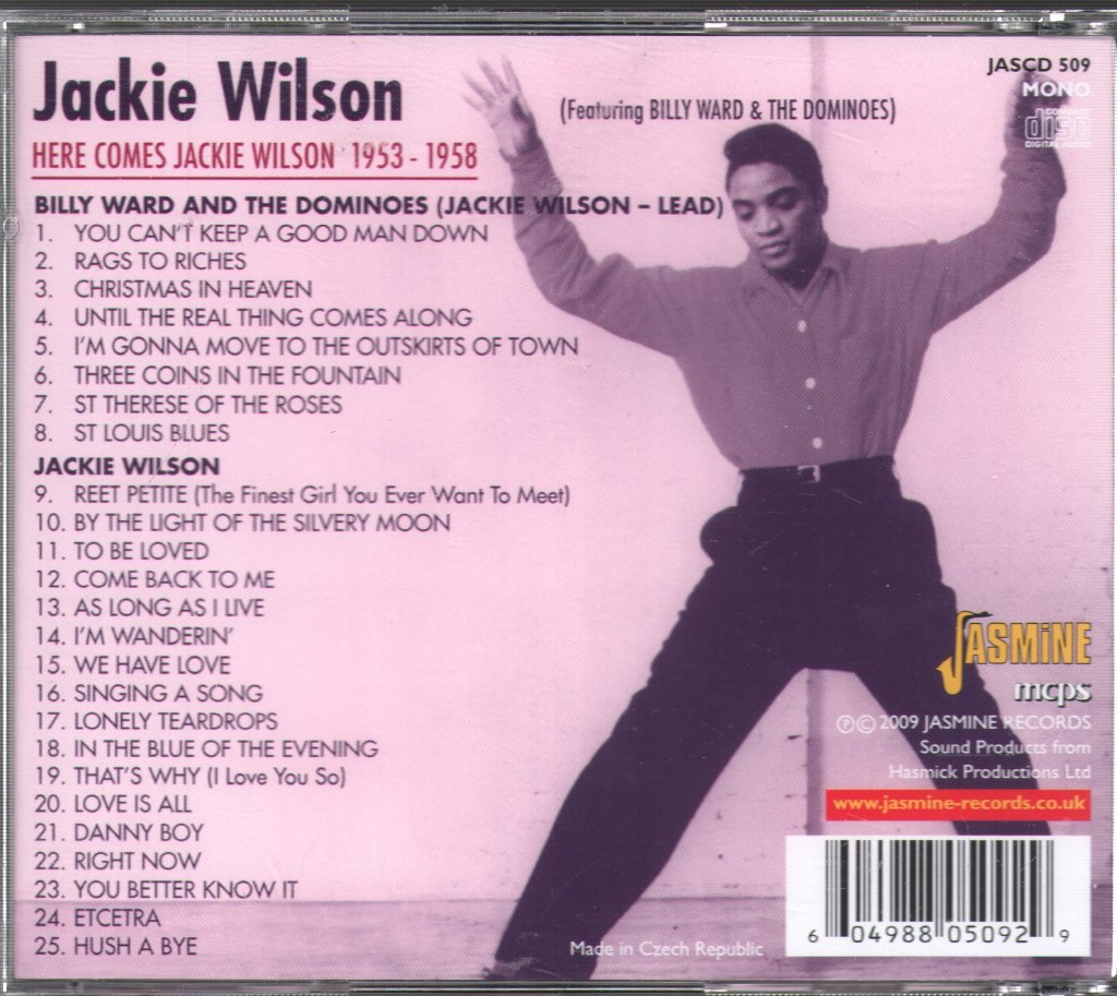 Jackie Wilson - Here Comes Jackie Wilson 1953-1958 - Cd