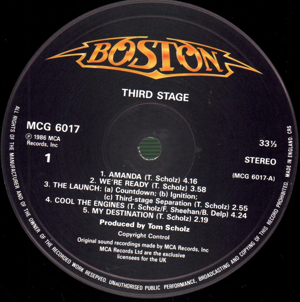 Boston - Third Stage - Lp