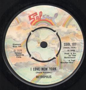 Metropolis (70'S Soul Group) - I Love New York - 7 Inch