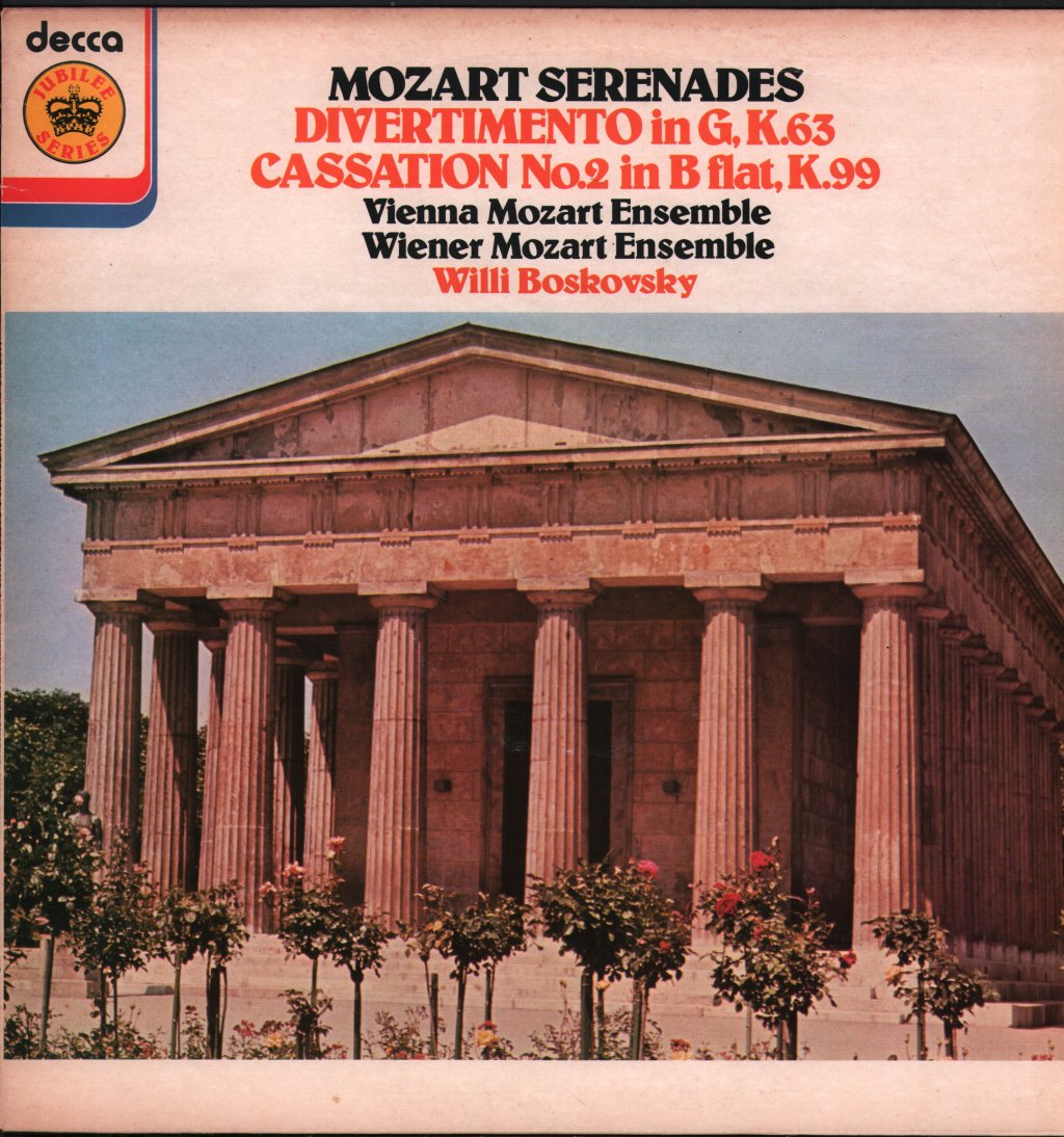 Willi Boskovsky / Vienna Mozart Ensemble - Mozart - Divertimento In G / Cassation No.2 In B Flat - Lp