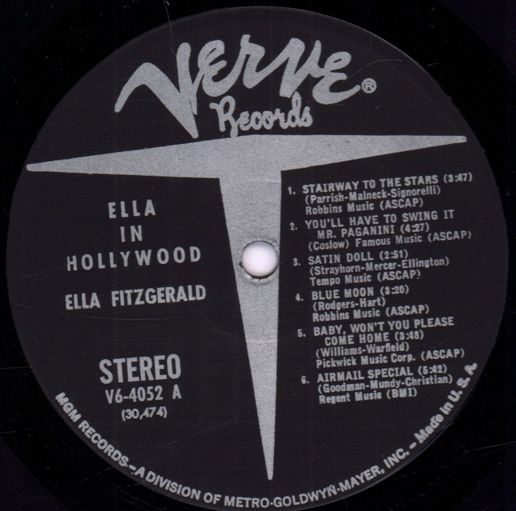 Ella Fitzgerald - Ella In Hollywood - Lp