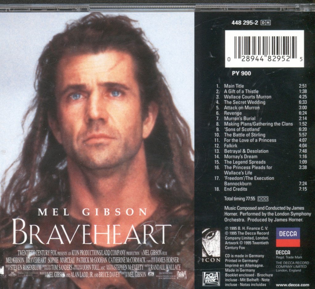 James Horner - Braveheart Soundtrack - Cd