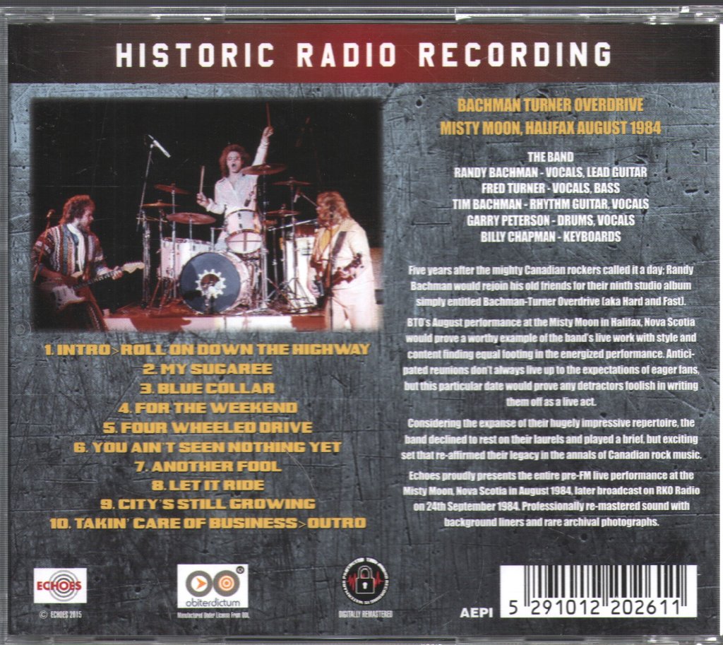 Bachman-Turner Overdrive - Blue Collar - Cd