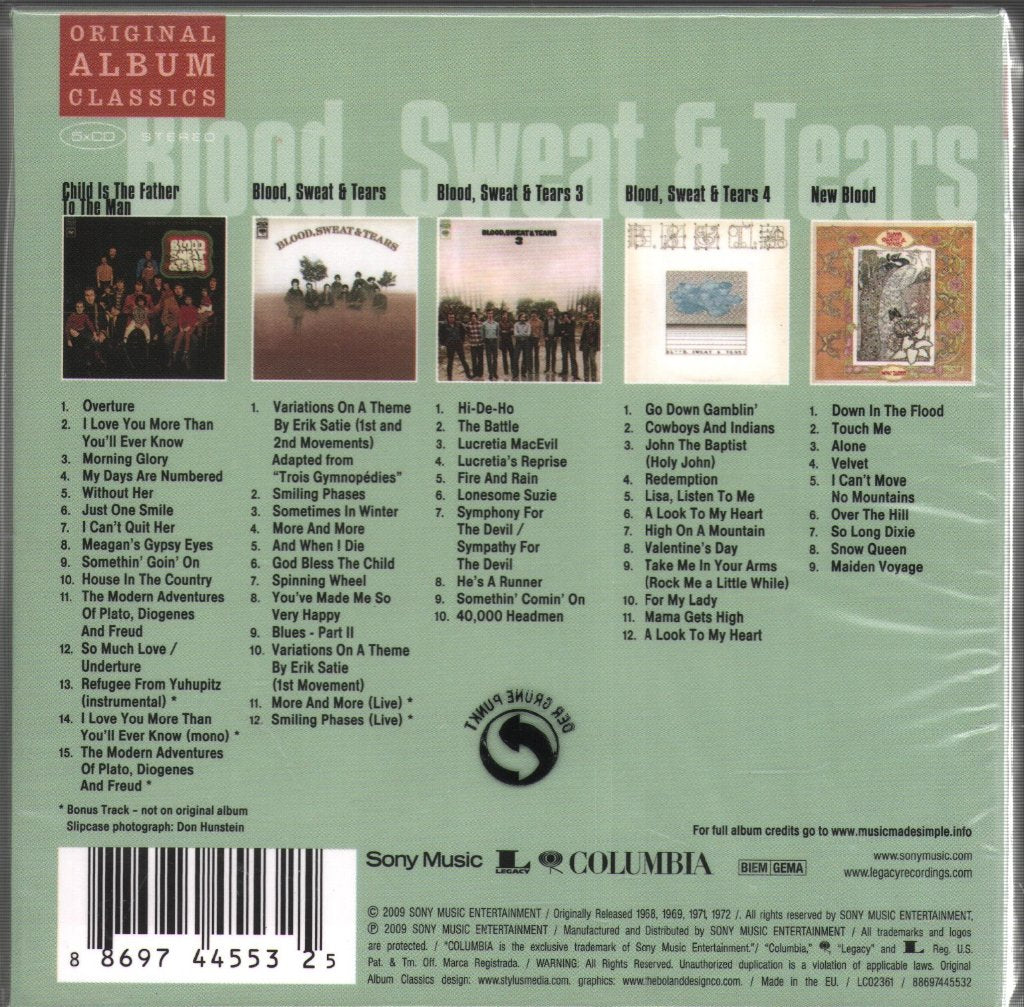 Blood, Sweat And Tears - Original Album Classics - Cd Set