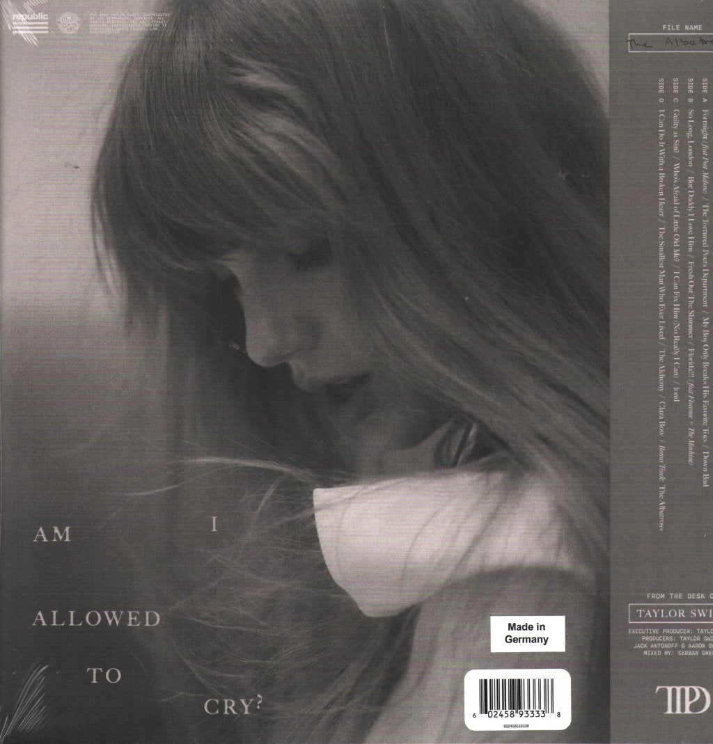 Taylor Swift - Tortured Poets Department (The Albatross Edition) - Double Lp