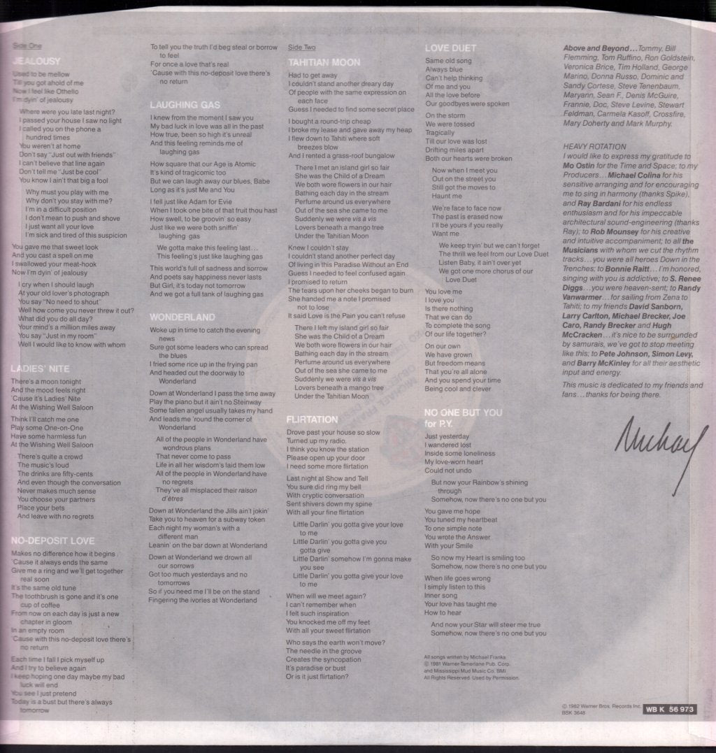 Michael Franks - Objects Of Desire - Lp