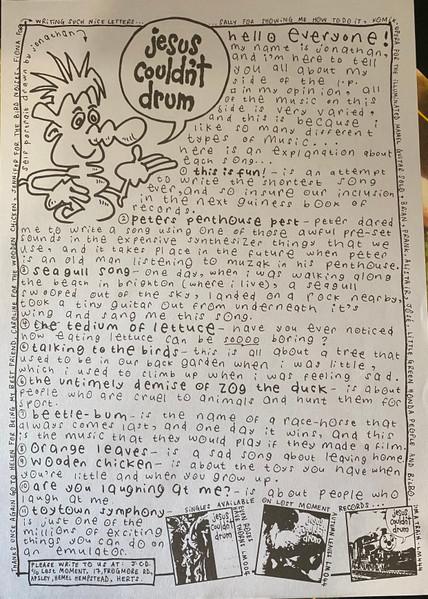 Jesus Couldn't Drum - Er, ...Something About Cows - Lp