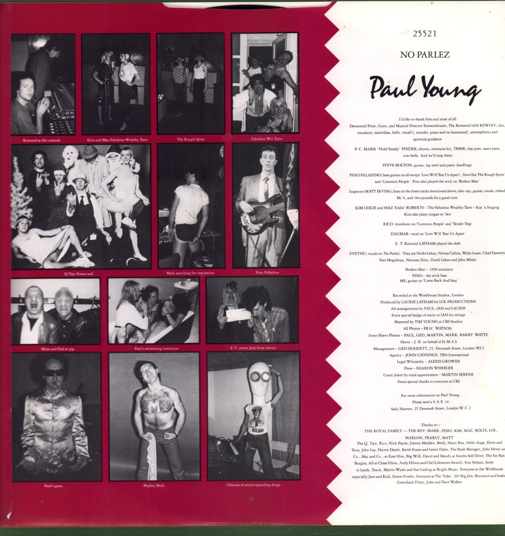 Paul Young - No Parlez - Double Lp