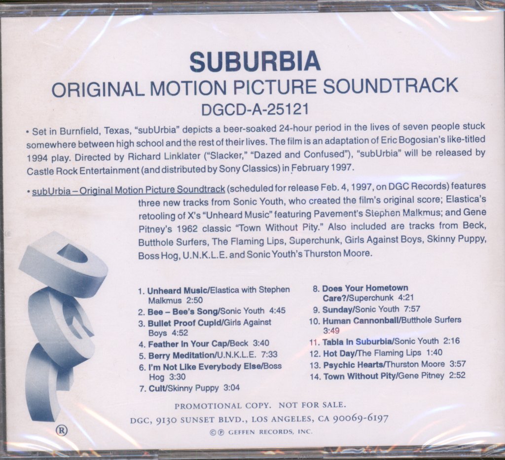Various Artists - Suburbia: Original Motion Picture Soundtrack - Cd