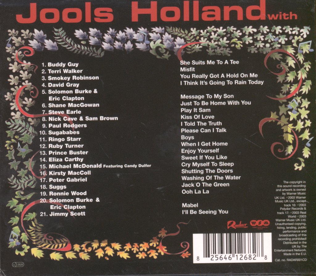 Jools Holland And His Rhythm & Blues Orchestra - Jack O The Green: Small World Big Band Friends 3 - Cd
