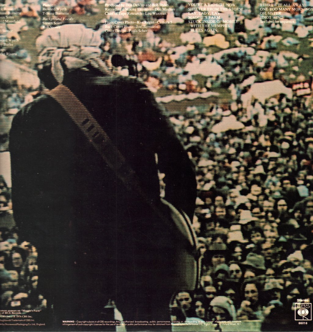 Bob Dylan - Hard Rain - Lp