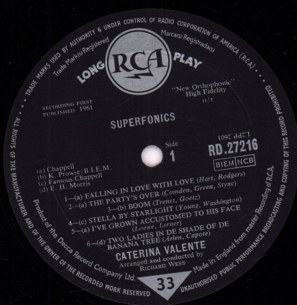 Caterina Valente - Superfonics - Lp