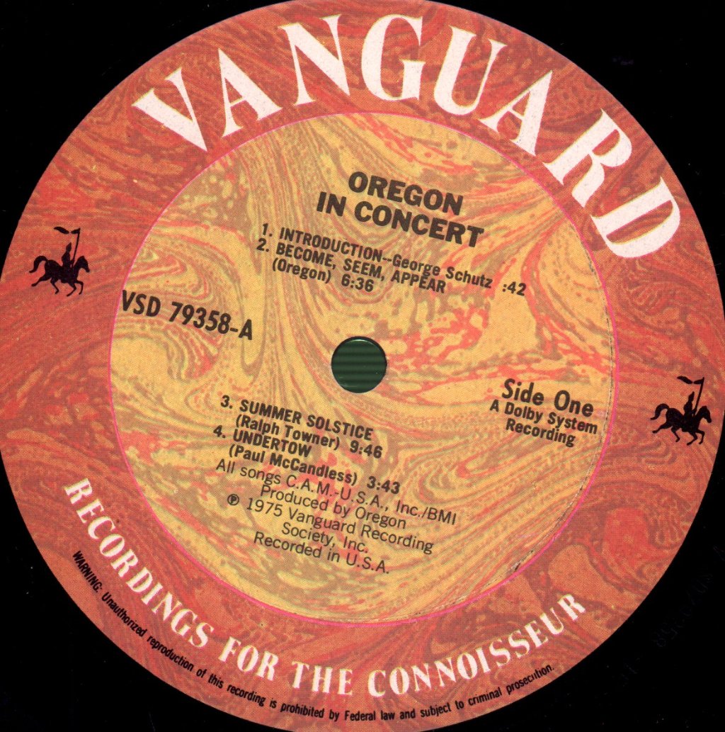 Oregon - In Concert - Lp
